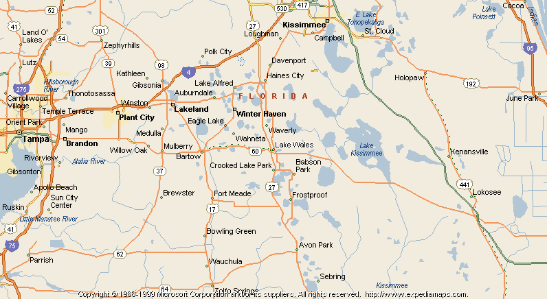 Map of Lake Wales